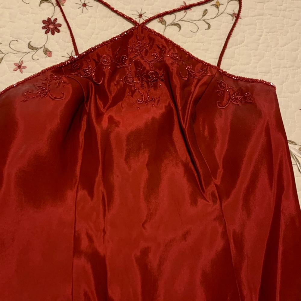 2 piece taffeta gown